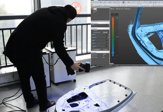 Photogrammetriesystem f&uuml;r 3D-Laserscanner