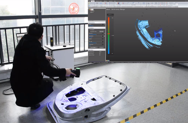 Photogrammetriesystem f&uuml;r 3D-Laserscanner
