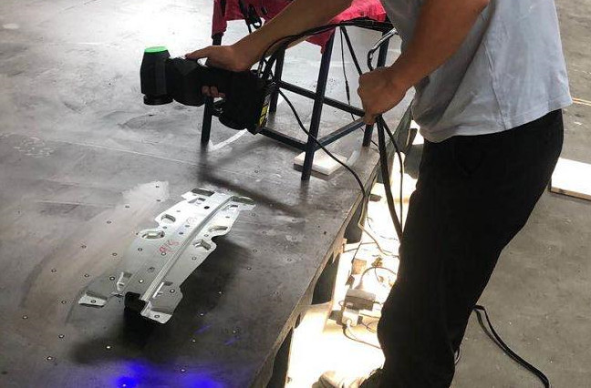 Blech Teil 3D Dimensional Inspektion 