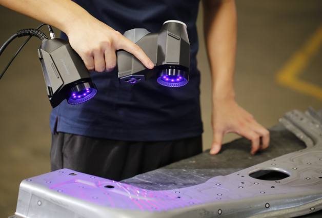 3D -Scanner mit blauer Lichttechnologie