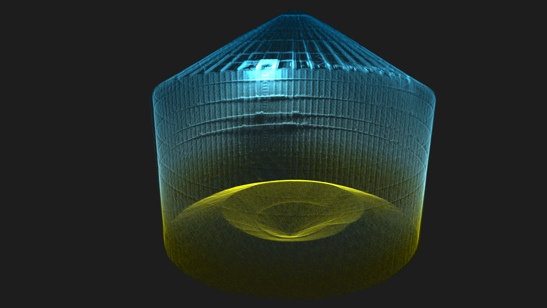 Moderne Granary-3D-Daten