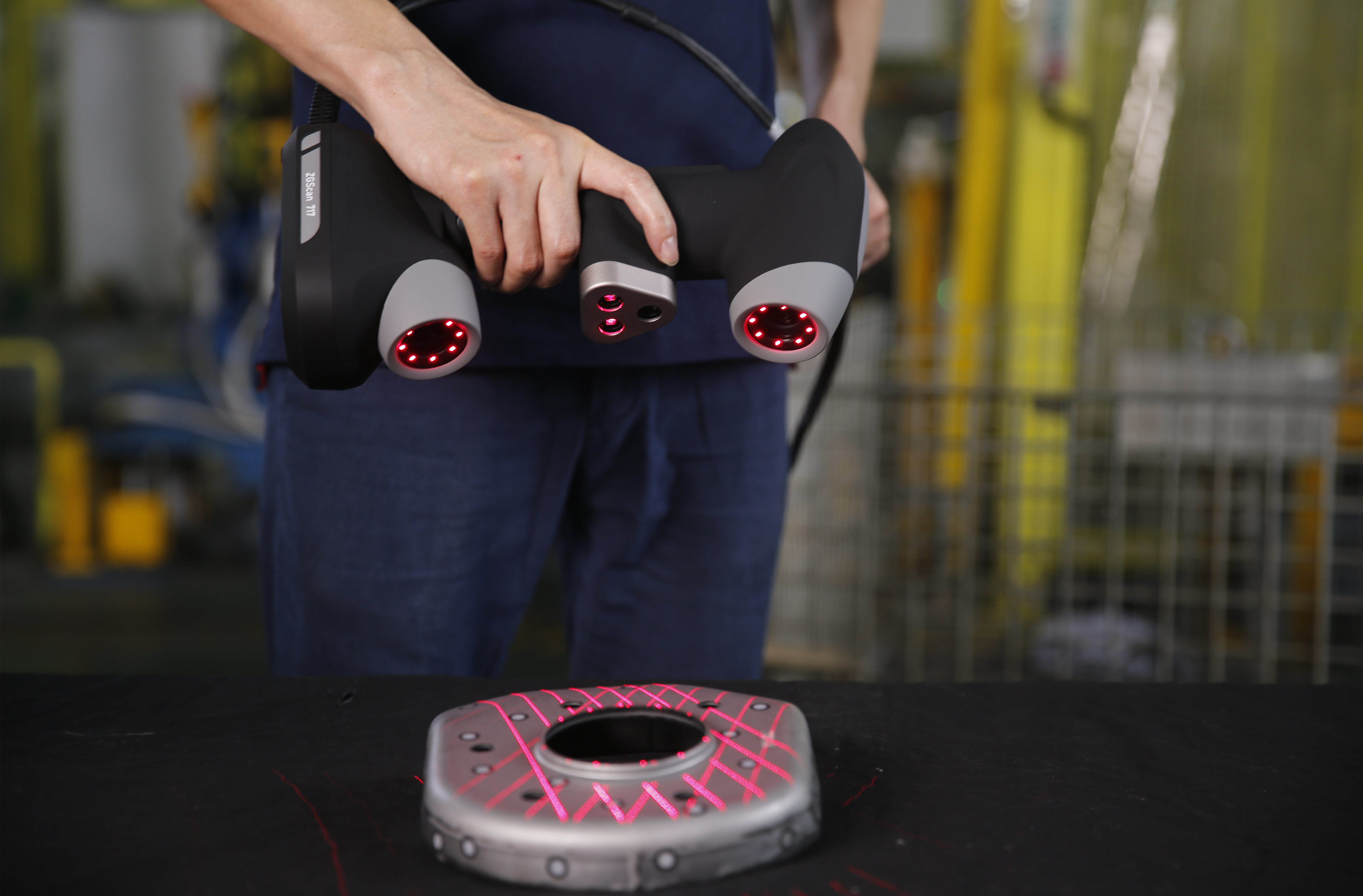 3D-Scanner f&uuml;r die 3D-Inspektion von Automobilteilen