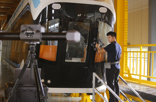 Wireless 3D -Scan f&uuml;r die Eisenbahnverkehrsbranche