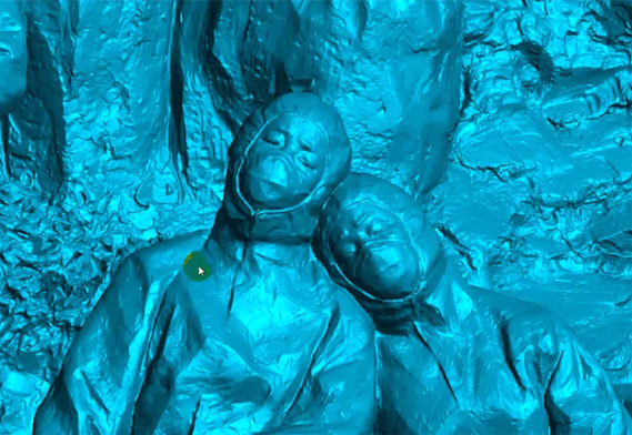 Wireless 3D -Scannen in Echtzeitanzeige