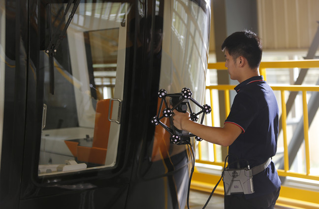 Drahtloser 3D -Laser -Scan f&uuml;r 3D -Messung und -inspektion