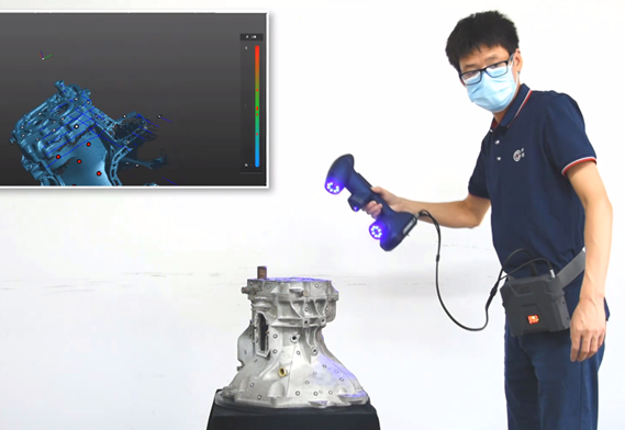 Wireless 3D -Scanmodul f&uuml;r tragbare 3D -Scanner