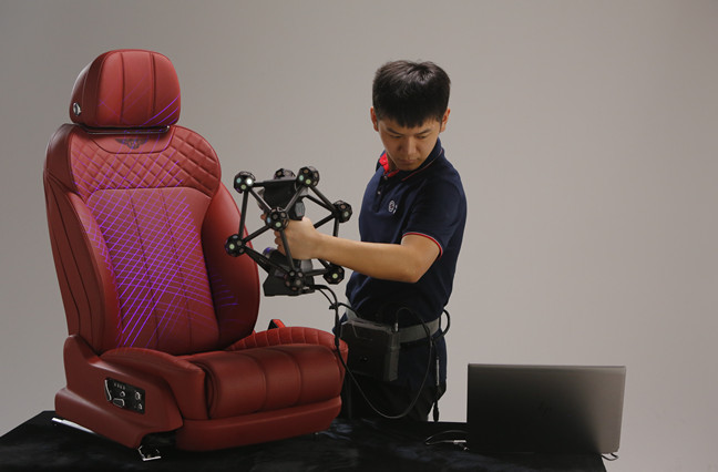 Wireless 3D -Scan f&uuml;r Automobilteile Reverse Engineering